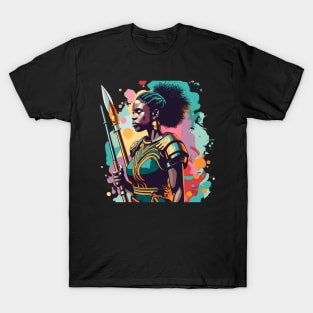 African Woman Warrior T-Shirt